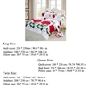 4pcs 3D Printed Bedding Set Bedclothes Red Rose in Full Bloom Duvet Cover Bed Sheet 2 Pillowcases