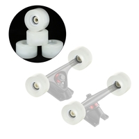 4PCS 55mm Flash Skateboard Wheels Replace Wheels with Colorful Light Long Board Wheels Cruiser Wheels Enduring PU Wheels