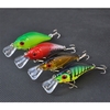 4Pcs 77mm/10g Crank Fishing Lure Hard Bait with Hooks Metal Ball Tackle
