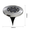 4PCS 8LED Solar Power Buried Light