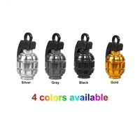 4PCS Aluminum Funny Antitank Grenades Car Tire Wheel Valve Caps For BENZ AUDI BMW VW SEAT TOYOTA HONDA NISSAN SUBARU Car Styling