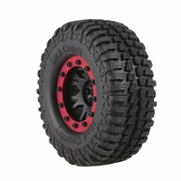 4pcs AUSTAR 3020-3 100mm 1.9in Rim Rubber Tyre Wheel Set for RC4WD D90 CC01 1/10 RC Rock Crawler Car