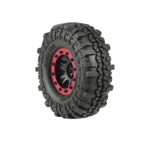 4pcs AUSTAR 4020-2 110mm 1.9in Rim Rubber Tyre Wheel Set for AXAIL SCX10 90046 RC4WD D90 1/10 RC Rock Crawler Car