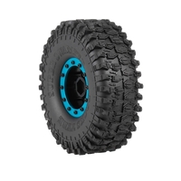 4pcs AUSTAR 5020-2 120mm 1.9in Rim Rubber Tyre Wheel Set for Axial SCX10 RC4WD D90 TRX-4 1/10 RC Rock Crawler Car