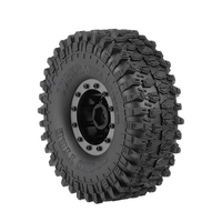 4pcs AUSTAR 5020-2 120mm 1.9in Rim Rubber Tyre Wheel Set for Axial SCX10 RC4WD D90 TRX-4 1/10 RC Rock Crawler Car