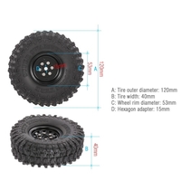 4pcs AUSTAR 5020+617BK 120mm 1.9