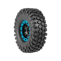 4pcs AUSTAR 6020-5 110mm 1.9in Rim Rubber Tyre Wheel Set for Axial SCX10 RC4WD D90 1/10 RC Rock Crawler Car