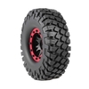 4pcs AUSTAR 6020-5 110mm 1.9in Rim Rubber Tyre Wheel Set for Axial SCX10 RC4WD D90 1/10 RC Rock Crawler Car