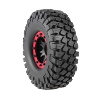 4pcs AUSTAR 6020-5 110mm 1.9in Rim Rubber Tyre Wheel Set for Axial SCX10 RC4WD D90 1/10 RC Rock Crawler Car