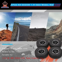 4Pcs AUSTAR AX-3020C 1.9 Inch 103mm 1/10 Scale Tires with Wheel Rim for 1/10 D90 SCX10 CC01 RC Rock Crawler