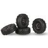 4Pcs AUSTAR AX-4020A 1.9 Inch 110mm 1/10 Rock Crawler Tires with Alloy Beadlock Wheel Rim for D90 SCX10 AXAIL RC4WD TF2 RC Car