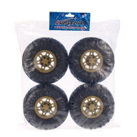 4Pcs AUSTAR AX-4020A 1.9 Inch 110mm 1/10 Rock Crawler Tires with Alloy Beadlock Wheel Rim for D90 SCX10 AXAIL RC4WD TF2 RC Car