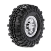 4Pcs AUSTAR AX-4020A 1.9 Inch 110mm 1/10 Rock Crawler Tires with Alloy Beadlock Wheel Rim for D90 SCX10 AXAIL RC4WD TF2 RC Car