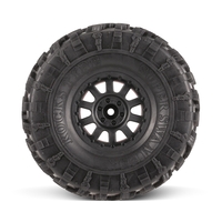 4pcs AUSTAR AX-4021E 132mm 2.2inch Rim Rubber Tyre Wheel Set for Axial SCX10 RC4WD D90 1/10 RC Rock Crawler Car