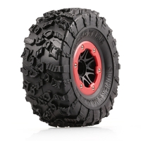 4pcs AUSTAR AX-4021E 132mm 2.2inch Rim Rubber Tyre Wheel Set for Axial SCX10 RC4WD D90 1/10 RC Rock Crawler Car