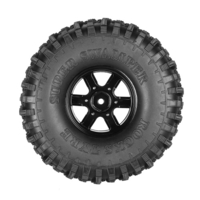 4Pcs AUSTAR AX-5020A 1.9 Inch 1/10 Rock Crawler Tires with Metal Hub for Traxxas Redcat SCX10 AXIAL RC Car