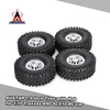4Pcs AUSTAR AX-5020G 1.9 Inch 120mm Tires with Metal Electroplated Hub for 1/10 Traxxas Redcat SCX10 AXIAL RC4WD TF2 Rock Crawler