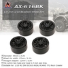 4Pcs AUSTAR AX-616GL 1.9 Inch 1/10 Rock Crawler Plating Beadlock Wheel Rim Hub for D90 SCX10 AXIAL RC4WD TF2 RC Car