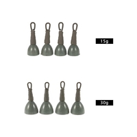 4pcs Back Leads Weight Fishing Line Secure Clips Tackle Accessory Wear Resistant Nano-coating Design