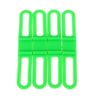 4pcs Bike Bicycle High Strength Silicone Straps Flexible Holder for Cellphone Lights Computer