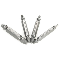 4pcs Damaged Screws Extractor and Remover High Speed Steel HSS 4341 Broken Screw Bolts Extractor Easy Stripped or Damaged Screws Removing Tool