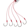 4pcs Fishing Anti-hanging 6 in 1 Carbon Steel Explosion Hooks Lake Carp Fishing Hooks with Weight 9 10 11 12 13
