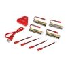 4pcs GoolRC 500mAh 3.7V 25C JST Connector LiPo Battery with 4 in 1 USB Charger for UDI U818A WLTOYS V959 V969 V979 RC Quadcopter