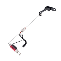 4Pcs Iron Fishing Bite Alarm Hanger Swinger LED Illuminated Indicator