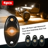 4pcs LED Rock Light Waterproof Truck Boat Underbody Glow Trail Rig Lamps
