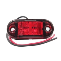 4pcs Oval Trailer Truck Sidelights Clearance Side Marker Light