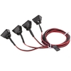 4pcs RC Car Multi-Function Square LED Light with Lampshade for 1/10 RC Crawler Car HSP REDCAT Axial SCX10 Traxxas TRX-4