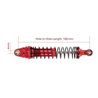 4pcs RC Car Parts Metal Shock Absorber Damper 110mm for 1/10 RC4WD AXIAL SCX10 RC Crawler Car