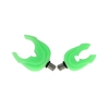 4pcs Silica Gel Rubber Fluorescent Fishing Rod Pole Butt Rest Head Luminous Gripper Grips