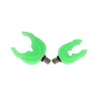 4pcs Silica Gel Rubber Fluorescent Fishing Rod Pole Butt Rest Head Luminous Gripper Grips