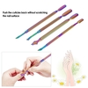 4pcs Stainless Steel Double-ended Nail Pusher Set Nail Cuticle Romover Anti-slip Manicure Pedicure Cuticle Pusher Dead Skin Trimmer Nail Cleaner With Storage Box