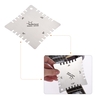 4pcs Stainless Steel Guitar Notched Radius Gauge Fingerboard Fretboard Measuring Tool Set