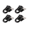 4pcs Trailer Towing Buckle Tow Shackle Hook for 1/10 RC Rock Crawler Axial SCX10 TAMIYA CC01 RC4WD D90 D110 Car Truck