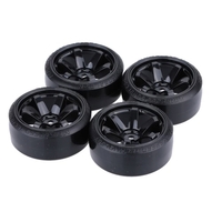 4Pcs/Set 1/10 Drift Car Tires Hard Tyre for Traxxas HSP Tamiya HPI Kyosho On-Road Drifting Car