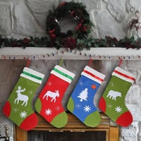 4pcs/set Christmas Hanging Stockings X