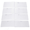 4pcs/set White Wedding Supplies Satin Flower Girl Basket + 7 * 7 inches Ring Bearer Pillow + Guest Book + Pen Holder with Starfish Decorations