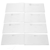 4pcs/set White Wedding Supplies Satin Flower Girl Basket + Heart Ring Bearer Pillow + Guest Book + Pen Holder Set