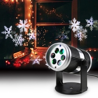 4W 4LEDs Sound Activated Dynamic Moving Snowflake Film Projector
