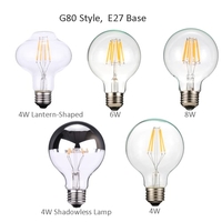 4W G80 LED Filament Bulb Light AC220-240V E27 Base Vintage Retro Holiday Festival Decorations Warm White