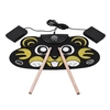Cartoon Children Kids Electronic Drum Roll Up Drum Set Kit