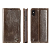 CaseMe Multi-function Phone Case Cover PU Leather Protective Shell Wallet Phone Case Flip Holster Carrying Case Card Holder for iPhone X