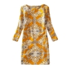 Casual Floral Print Round Neck Long Sleeve Spring Autumn Dress for Women