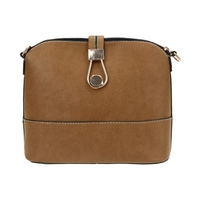 Casual Hasp Zipper PU Shoulder Mini Shell Crossbody Bag for Women