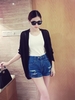 Casual Open Front Long Sleeve Loose Knitted Cardigan for Women