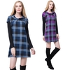 Casual Plaid Round Neck Long Sleeve Women
