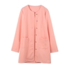 Casual Single-Breasted Pockets Long Sleeve Candy Color Oversized Coat